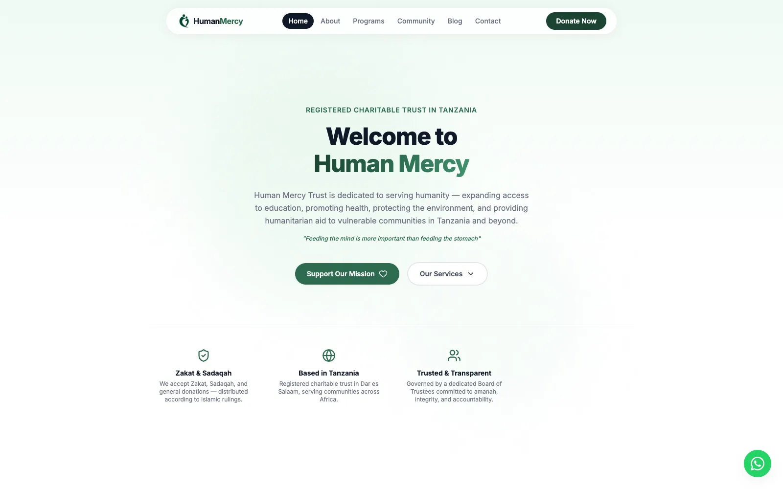 Human Mercy Trust preview